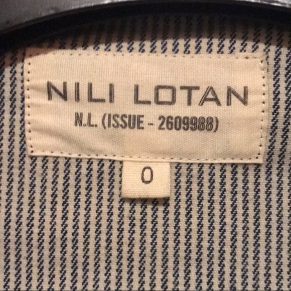 NEW Nili Lotan Striped Biker Jacket - Picture 5 of 8
